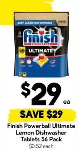 Drakes Finish Powerball Ultimate Lemon Dishwasher Tablets offer