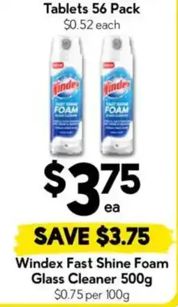 Drakes Windex Fast Shine Foam Glass Cleaner offer