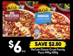 Drakes McCain Classic Crust Family Pizza offer