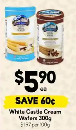 Drakes White Castle Cream Wafers offer
