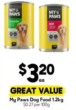 Drakes My Paws Dog Food offer