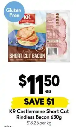 Drakes KR Castlemaine Short Cut Rindless Bacon offer