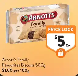 Foodworks Arnott's Family Favourites Biscuits offer