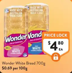 Foodworks Wonder White Bread offer