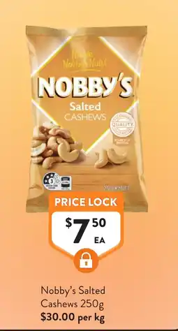 Foodworks Nobby's Salted Cashews offer