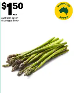 Woolworths Australian Green Asparagus Bunch offer