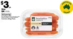 Woolworths Australian Snackables Carrots offer