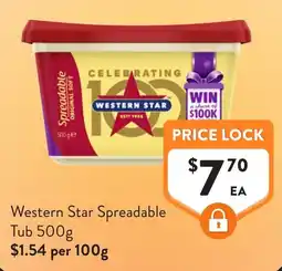 Foodworks Western Star Spreadable offer