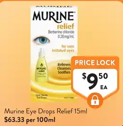 Foodworks Murine Eye Drops Relief offer