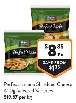 Foodworks Perfect Italiano Shredded Cheese offer