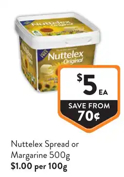 Foodworks Nuttelex Spread or Margarine offer