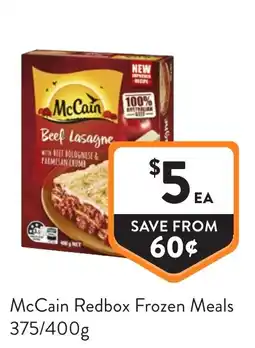 Foodworks McCain Redbox Frozen Meals offer