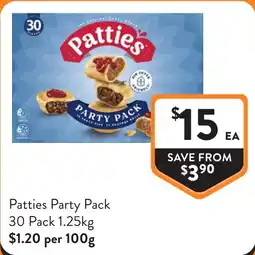 Foodworks Patties Party Pack offer