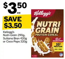 Woolworths Kellogg's Nutri-Grain offer