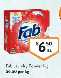 Foodworks Fab Laundry Powder offer