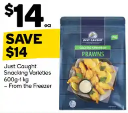 Woolworths Just Caught Snacking Varieties offer