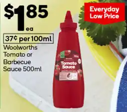 Woolworths Woolworths Tomato Sauce offer