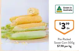 Foodworks Pre-Packed Sweet Corn offer