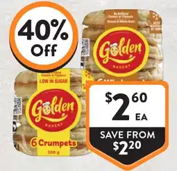 Foodworks Golden Bakery Crumpets offer