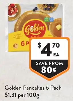 Foodworks Golden Pancakes offer