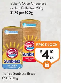 Foodworks Tip Top Sunblest Bread offer