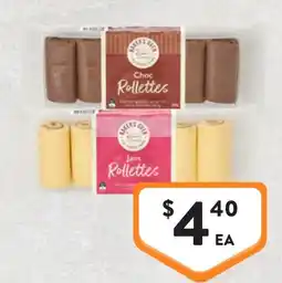 Foodworks Bakers Oven Choc Rollettes offer