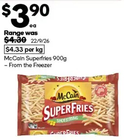Woolworths McCain Superfries offer