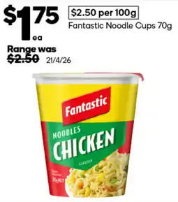 Woolworths Fantastic Noodles Chicken offer