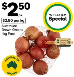 Woolworths Australian Brown Onions offer