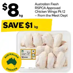 Woolworths Australian Fresh RSPCA Approved Chicken Wings offer
