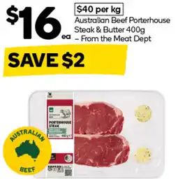 Woolworths Australian Beef Porterhouse Steak offer