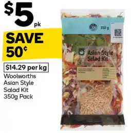 Woolworths Woolworths Asian Style Salad Kit offer