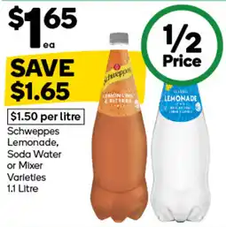 Woolworths Schweppes Lemonade offer
