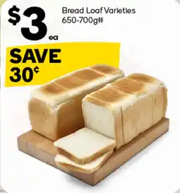 Woolworths Bread Loaf Varieties offer