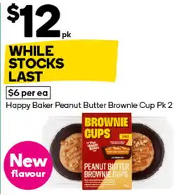 Woolworths Happy Baker Peanut Butter Brownie Cup offer