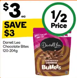 Woolworths Darrell Lea Chocolate Bites offer