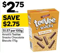 Woolworths Arnott's TeeVee Snacks Chocolate Biscuits offer
