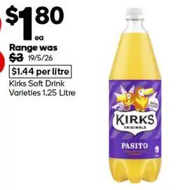 Woolworths Kirks Soft Drink Varieties offer