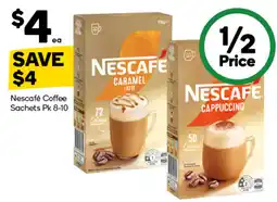 Woolworths Nescafe Coffee Sachets offer