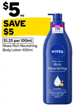 Woolworths Nivea Rich Nourishing Body Lotion offer