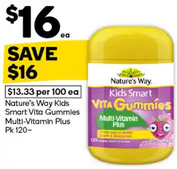 Woolworths Nature's Way Kids Smart Vita Gummies offer