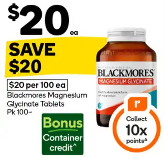 Blackmores Magnesium Glycinate Tablets