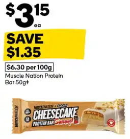Woolworths Muscle Nation Protein Bar offer
