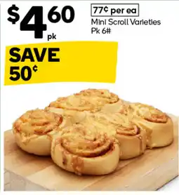 Woolworths Mini Scroll Varieties offer