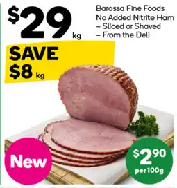 Woolworths Barossa Fine Foods No Added Nitrite Ham offer