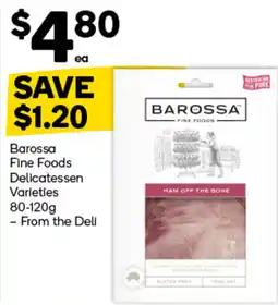 Woolworths Barossa Fine Foods Delicatessen Varieties offer