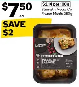 Woolworths Strength Meals Co High Protein Pulled Beef Lasagne offer