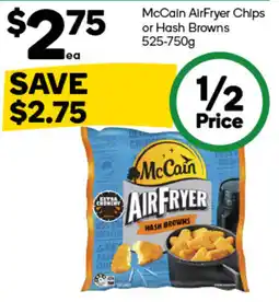 Woolworths McCain AirFryer Hash Browns offer