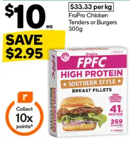Woolworths FroPro High Protein Southern Style Breast Fillets offer