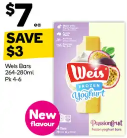 Woolworths Weis Frozen Yoghurt offer